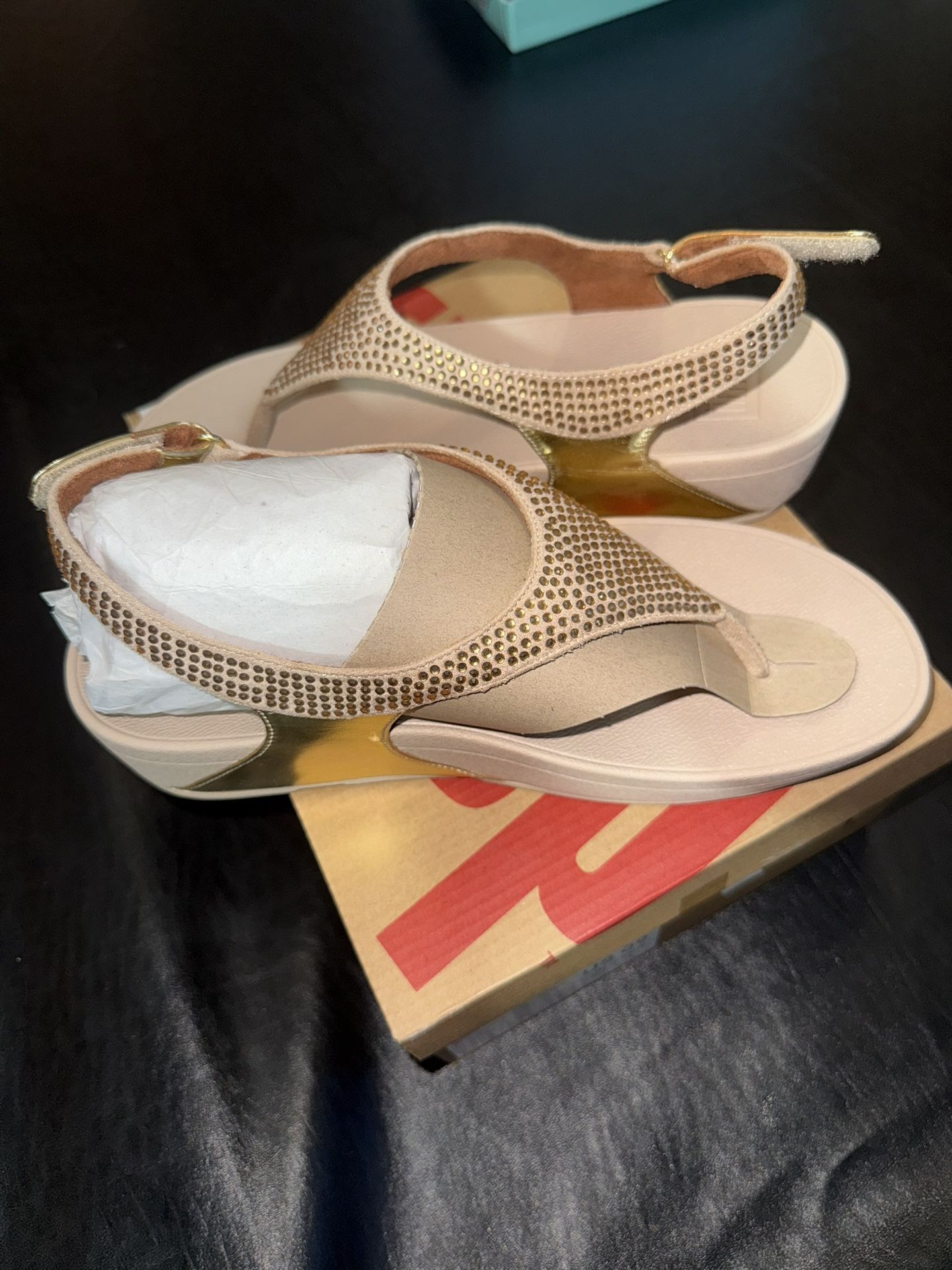 FitFlop Crystal Toe Thong Sandals