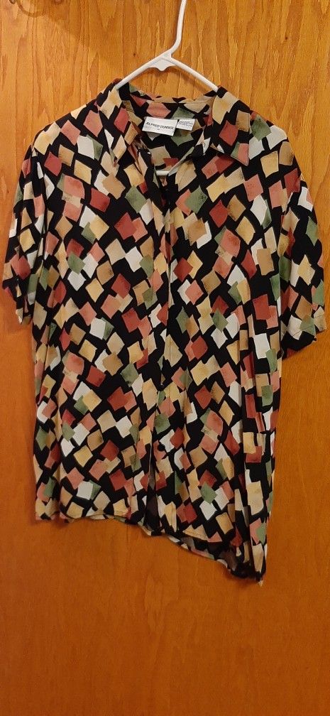 Vintage Alfred Dunner Short Sleeve Blouse size 12