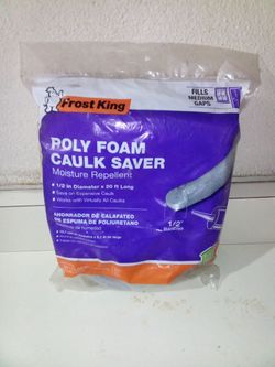 Brand New Frost King Poly Foam Caulk Saver $3