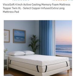 4” Memory Foam Mattress Topper Twin XL