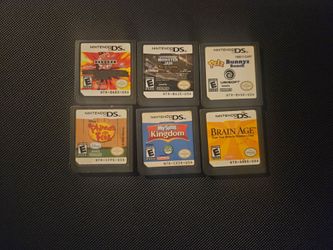 Nintendo DS Game Cartridges Lot of 6