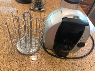 BRAun Tassimo Coffee Maker with the pod stand