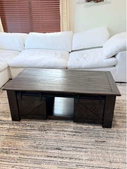 Coffee table with storage