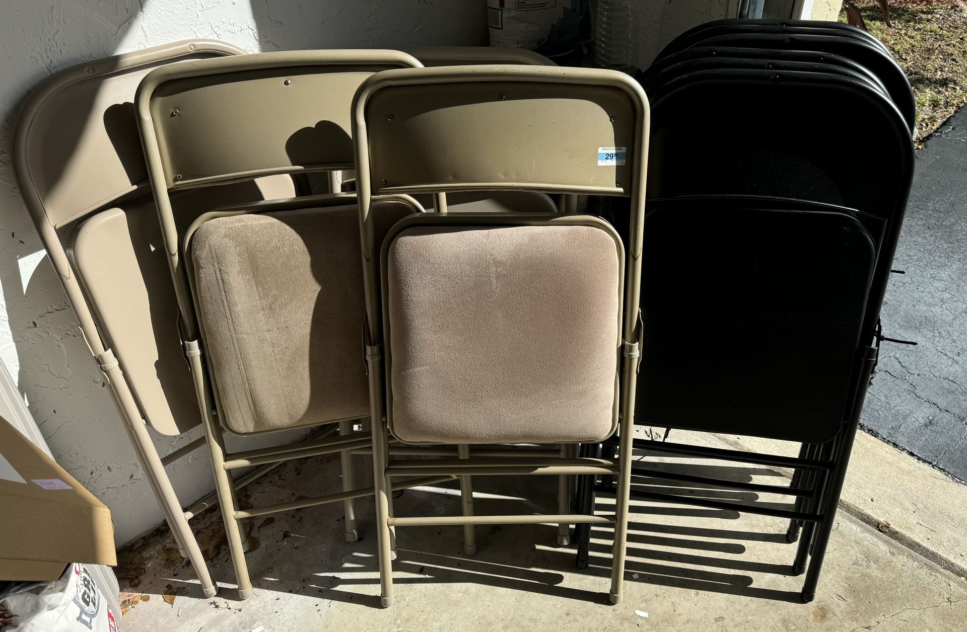 11 Assorted folding Chairs