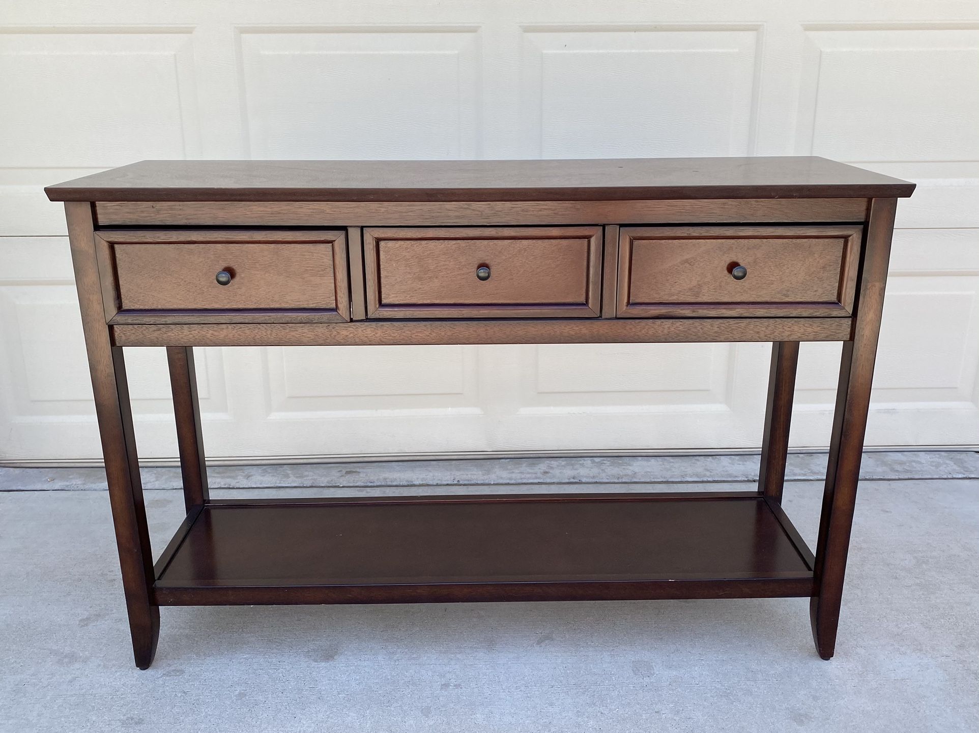 Pier 1 Imports Entryway Console Table Mahogany Brown Wood