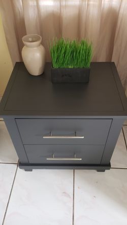 Gray  Chalky Night Stand