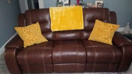 Leather couches