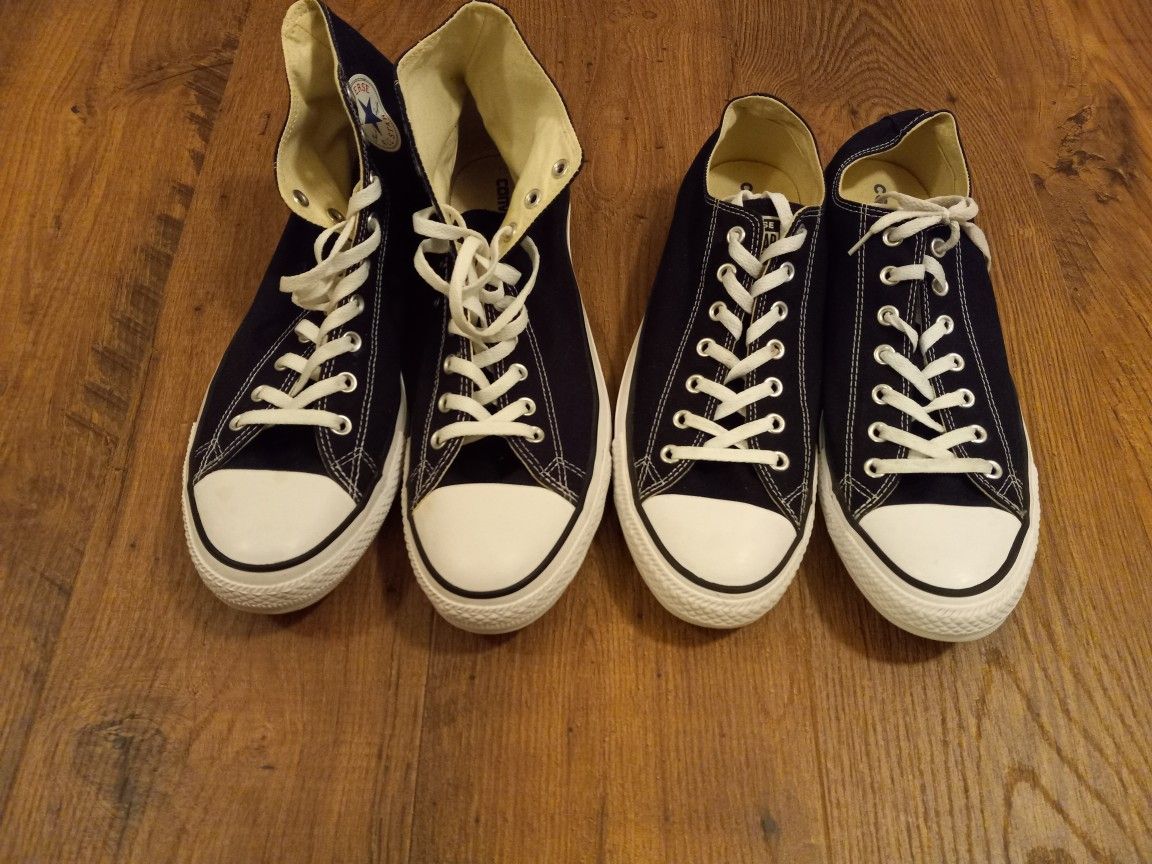 2 Pairs Size 14 Men's Converse Shoes Hardly Worn