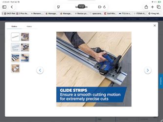 Kreg Adaptive cutting system Track saw guide track New in box 62 inches   We locate in hesperia  retail $109. Here only $80 firm new in box