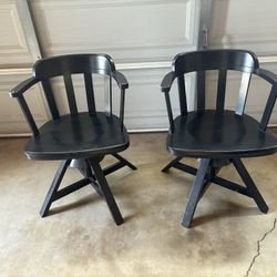 Swivel chairs, Wood (2), Good condition (IKEA)