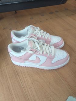 Pink and white dunk Lows