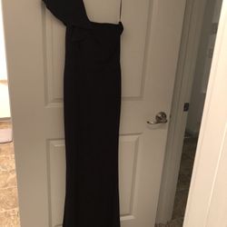 Black one shoulder dress