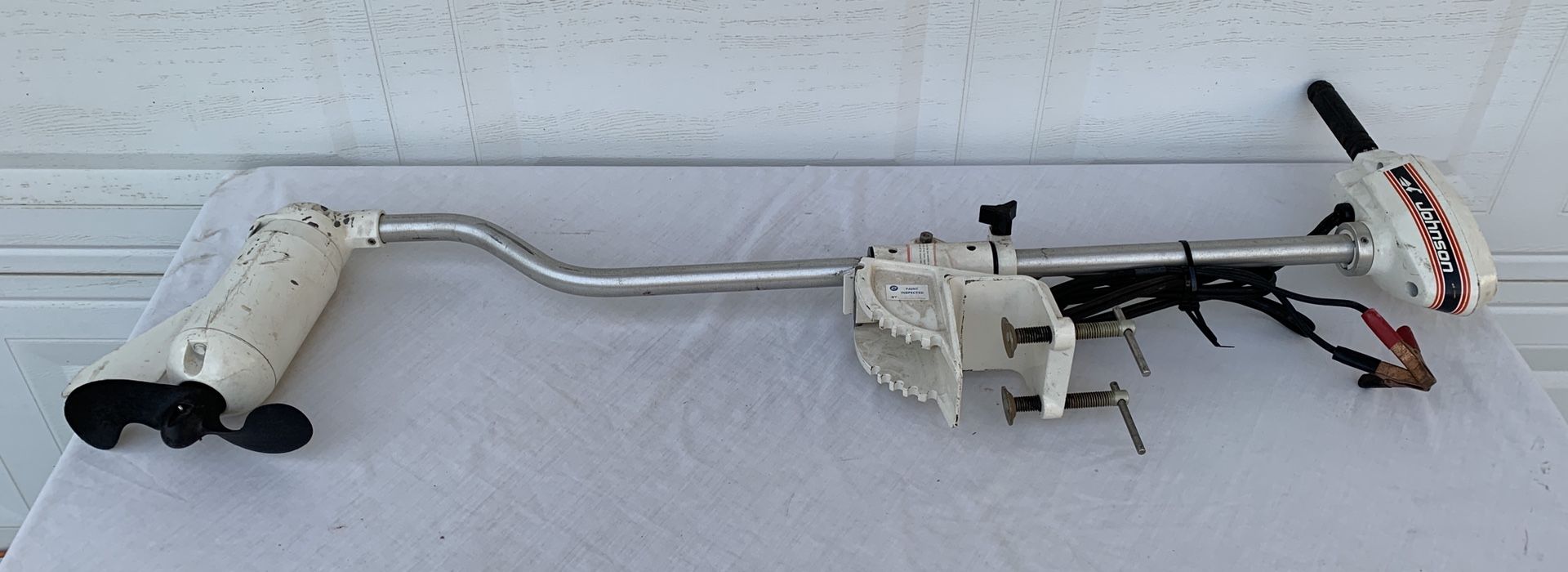 Johnson 12v electric trolling motor for fishing or pleasure boat, vintage 1985, model JTH2H