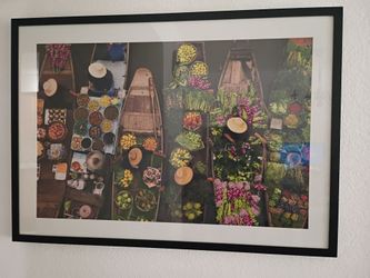 Framed "Floating Market" Photography Print
