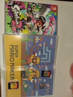 Super Mario maker 2, minecraft, splatoon 2 (CHECK DESCRIPTION)