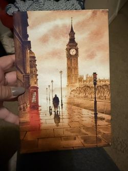 London print with artist signature 