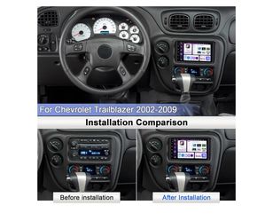 7" Double Din Car Stereo for Chevy Trailblazer 2002-2009 Touchscreen Radio Android 14 Car Radio Wireless Carplay&Android Auto, 7" Touch Screen Head Un