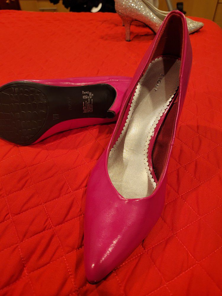 Fioni Sz 11w Pink Heels