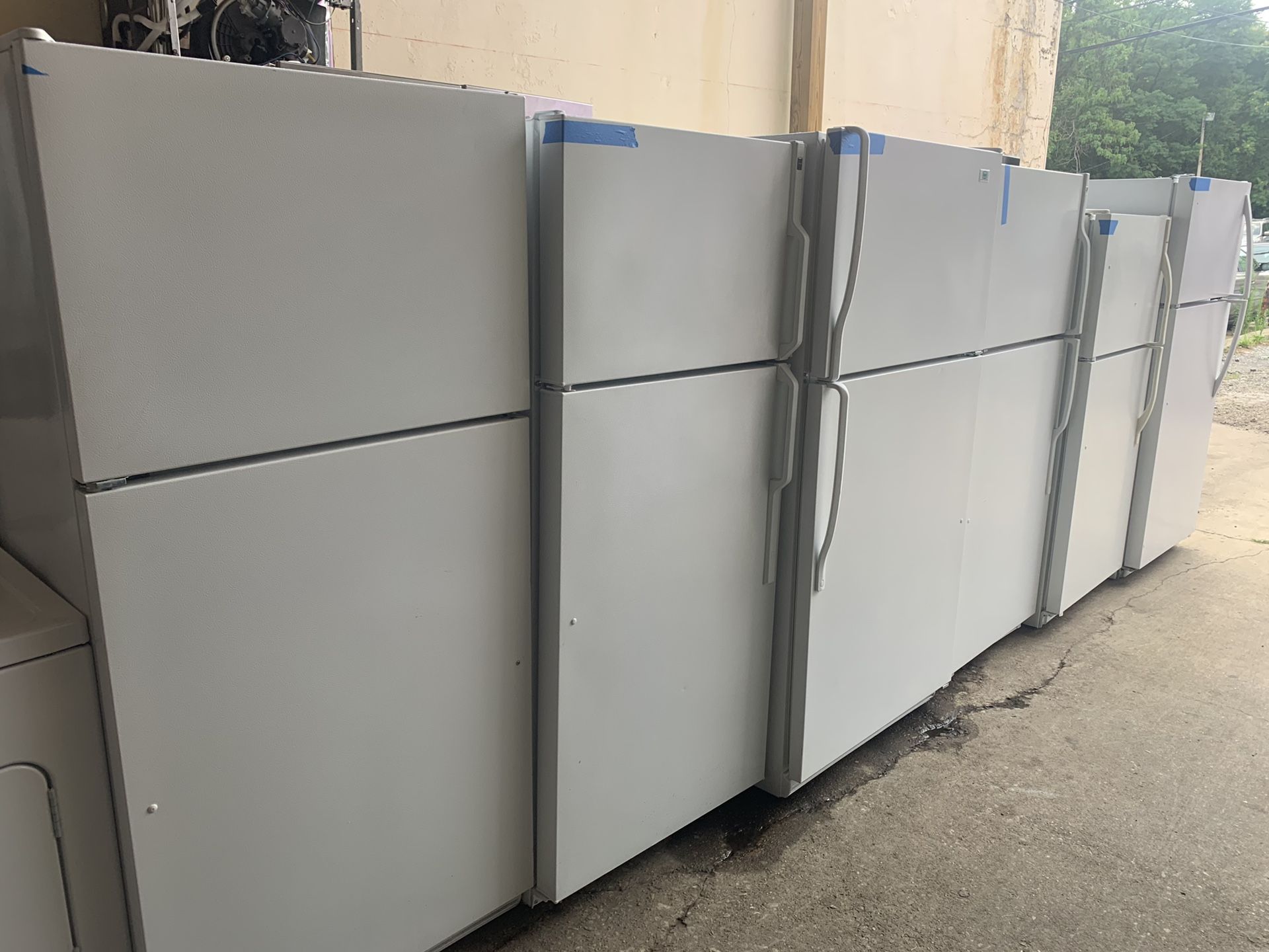 Top freezer refrigerators working perfectly with 4 months warranty, starting at $150