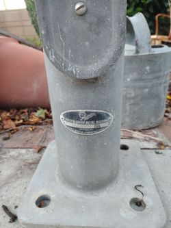 Vintage 1950s Signal post pedestrian