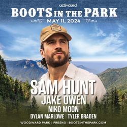 Boots In The Park Sam Hunt Tickets 