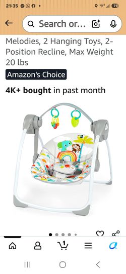 Portable Electric Baby Swing