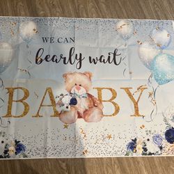 We can bearly wait backdrop poster 