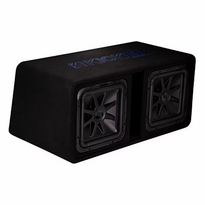 BRAND NEW 2 12” KICKER L7 Solo BARIC SUBWOOFERS WITH PORTED BOX