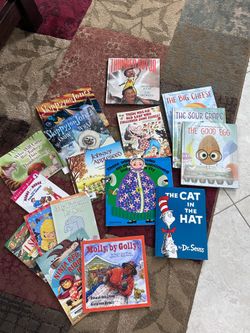 Bin full of elementary books