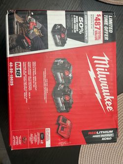 Milwaukee batteries and charger