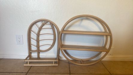 Pillowfort Rattan shelf’s