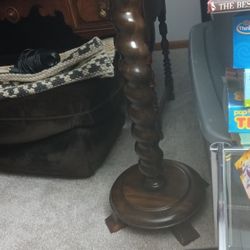    Podium Table Antique Maple Wood