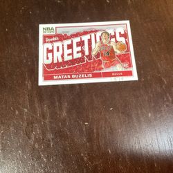 Matas Buzelis  Rookie Greetings Basketball Card