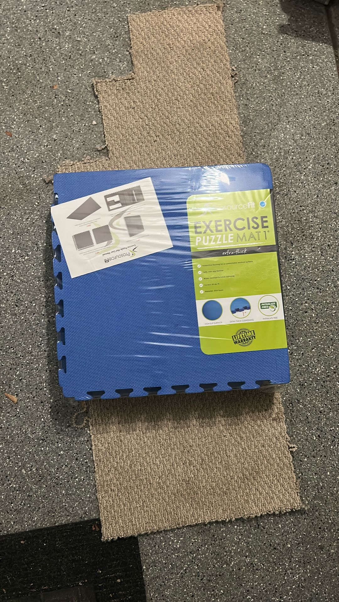 Exercise Puzzle Mat 1” Extra Thick.