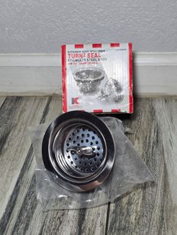 Keeney 1433SSBNS Sink Strainer with Turn 2 Seal Basket Nut, Brass