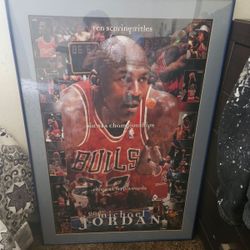 Vintage Michael Jordan Picture Frame