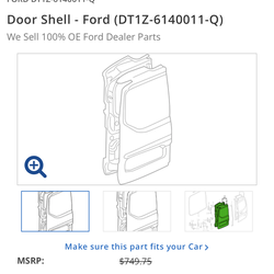 Door Shell - Ford (DT1Z-(contact info removed)-Q)