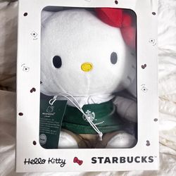 Hello kitty x starbucks plushie