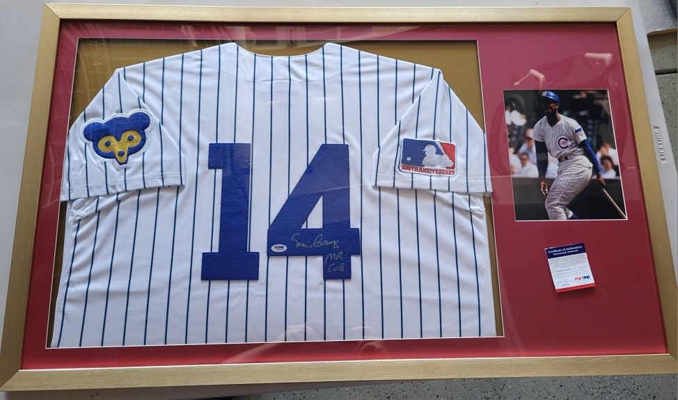HOF Ernie Banks Signed Jersey
