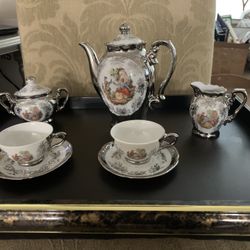 VINTAGE BAVARIA DEMITASSE COFFEE SET