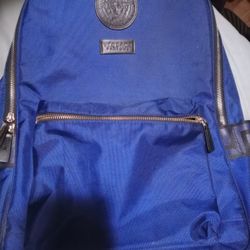 Versace Parfums Navy Blue Mens Backpack 