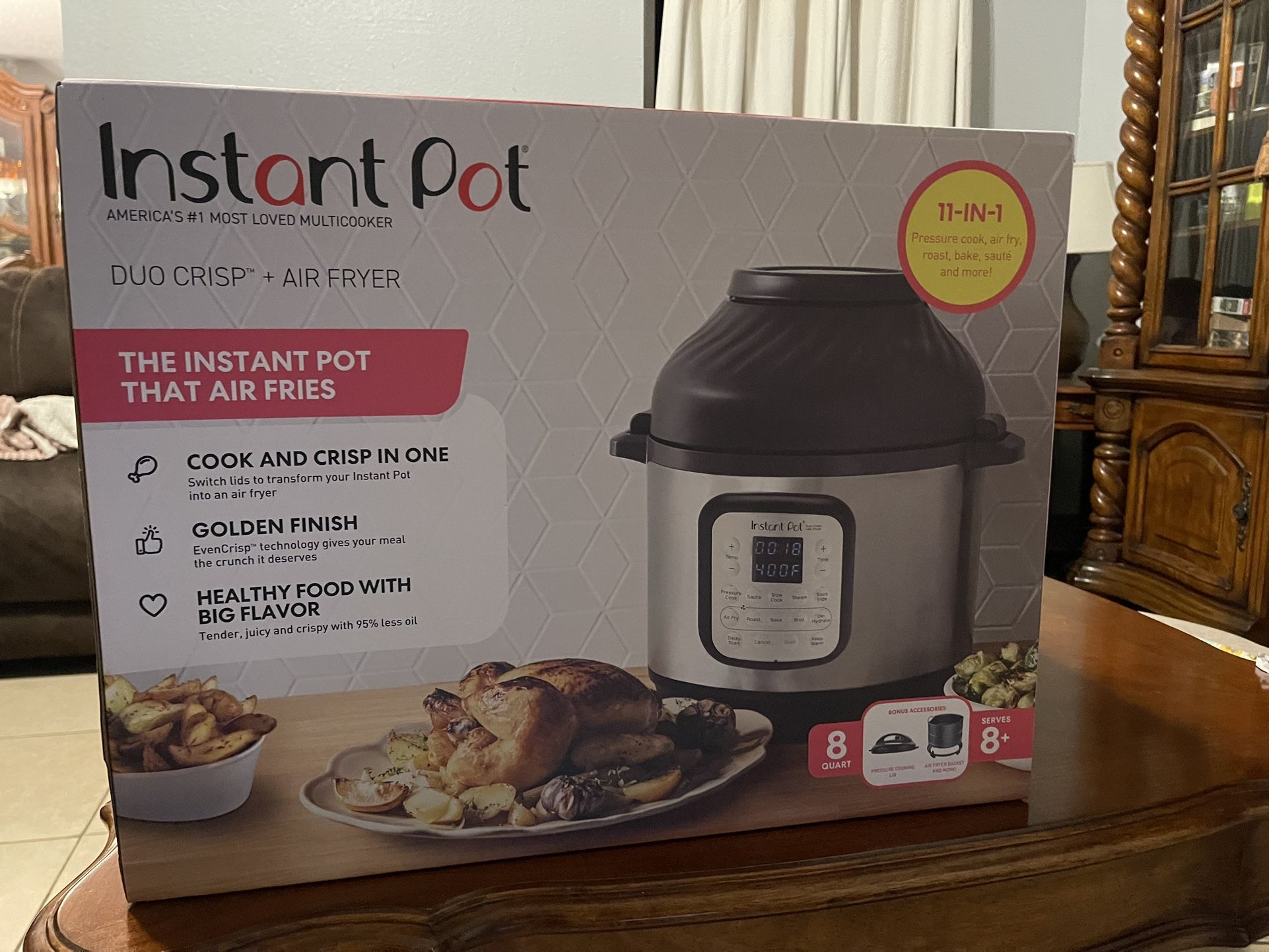 Instant Pot/ Air Fryer 8qt 11in 1