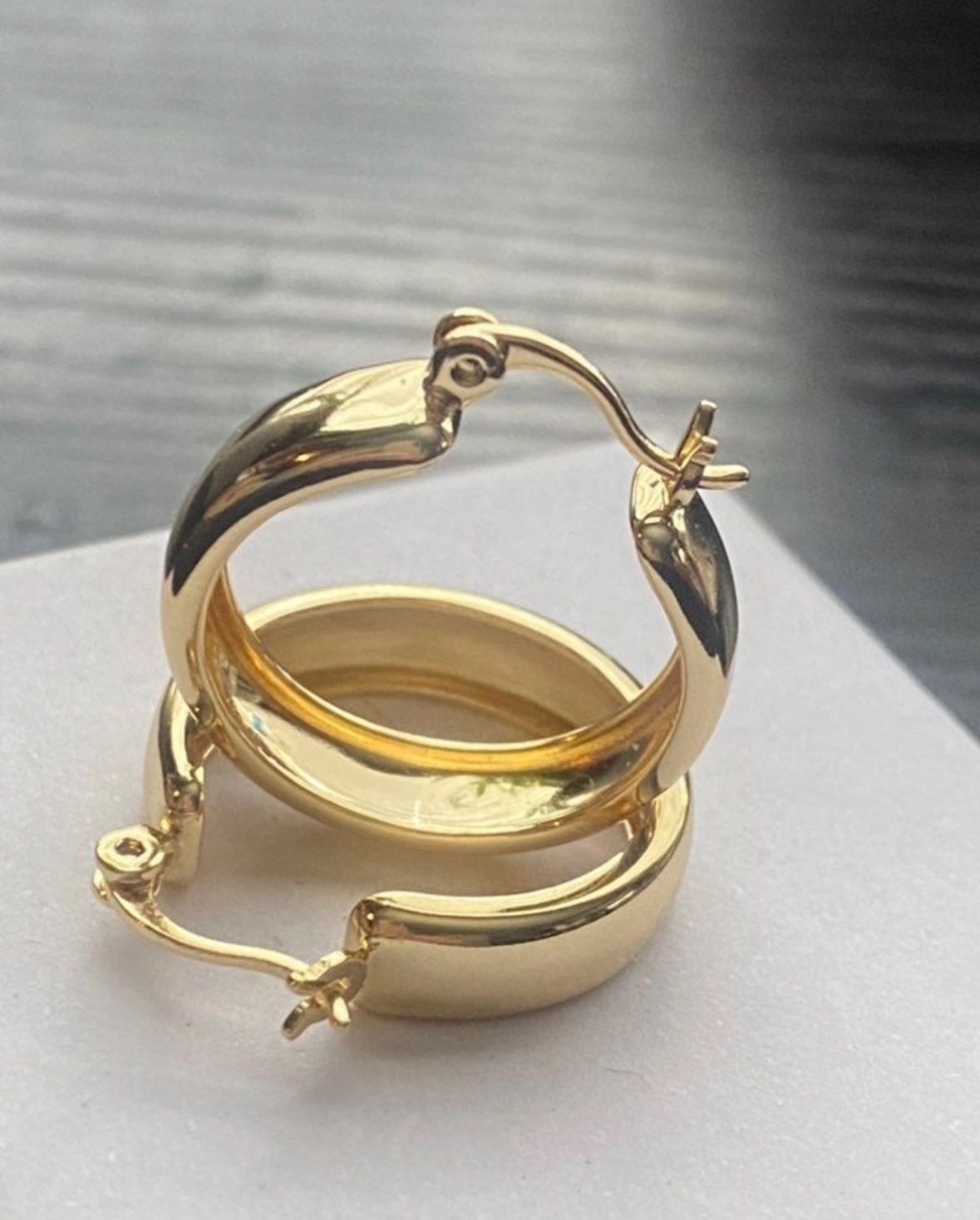 14k gold plated earring