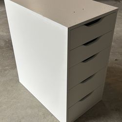 IKEA - White 5 Drawer Unit