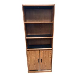 Modern 6-Foot Wood Bookcase with Adjustable Shelves