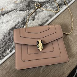 BVLGARI Serpenti Forever Crossbody Bag – Light Pink