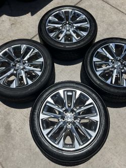 Set of Toyota Highlander 20in wheels 5x114.3 (5x4.5) Tires 235/55r20 fit Crown Rav4 Lexus Rx