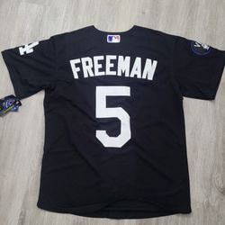 Dodgers Black Freeman Jersey (New With tags) 