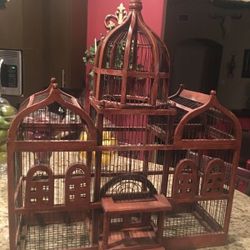 Victorian Wooden Birdcage