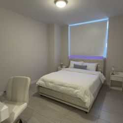 Queen Size Bedframe and Mattress